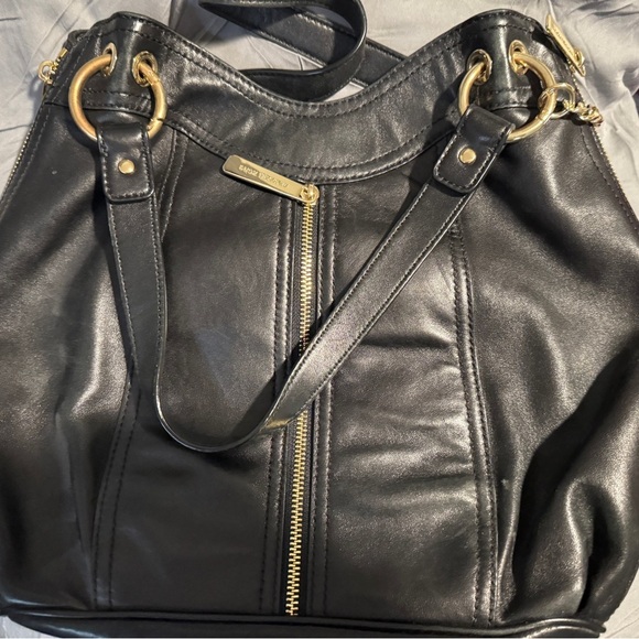 Michael Kors Moxley Black Soft Leather Tote Bag - Picture 2 of 6